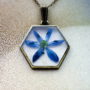 Cottagecore style Strega fashion Snowdrop necklace Forest gift Pagan amulet Mori girl Resin jewelry Green witch pendant