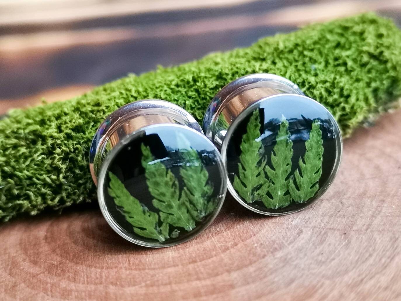 1/2 plugs Piercing tunnels Resin jewelry Stretchers Etsy