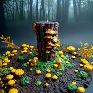 Candela artigianale a forma di fungo: Goblincore Cottagecore Decor