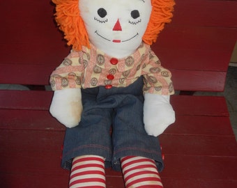 Large Vintage Raggedy Andy Doll!