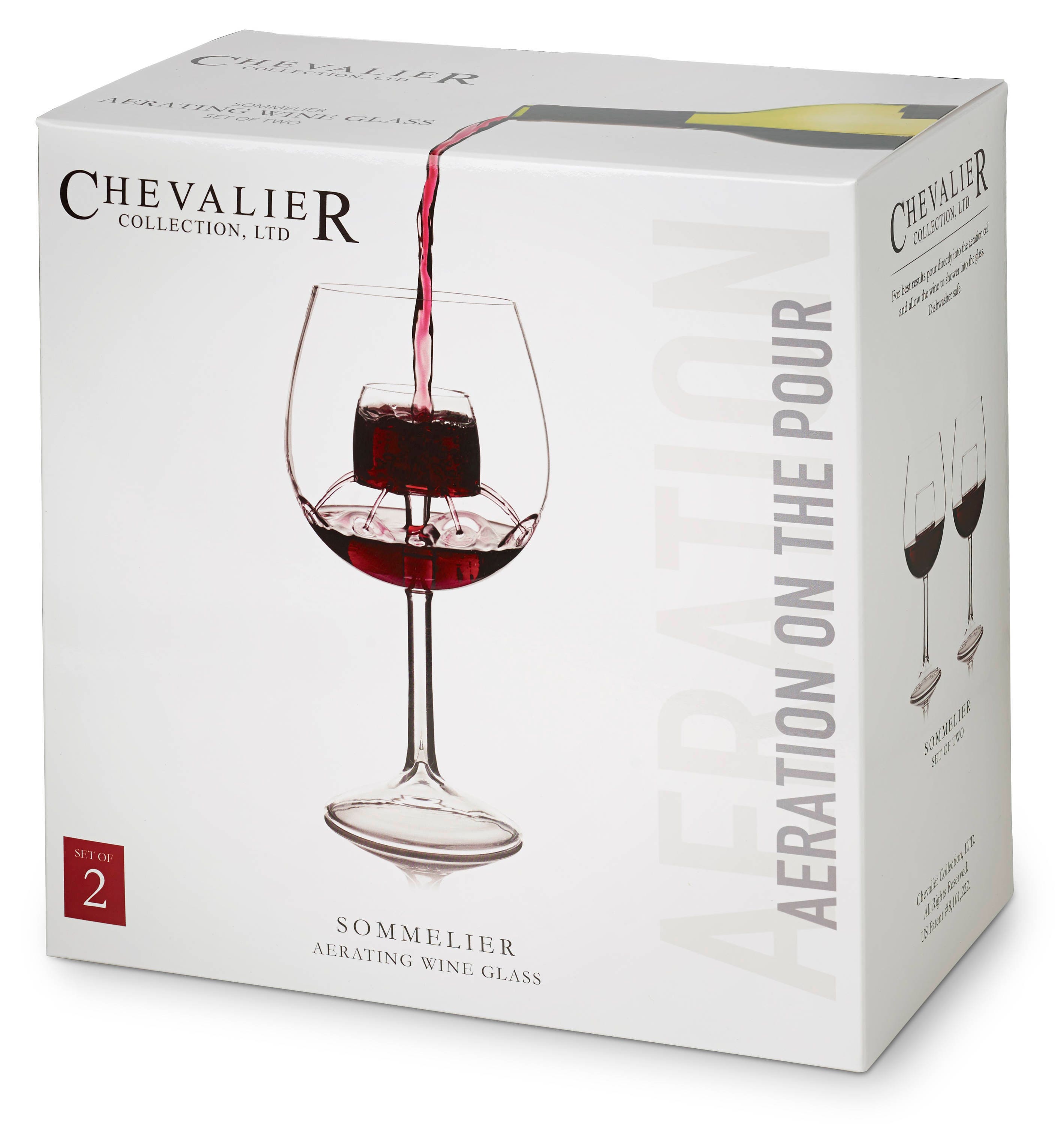 Sommelier Aerating Wine Glass by Chevalier Collection (set of 2) - Etsy