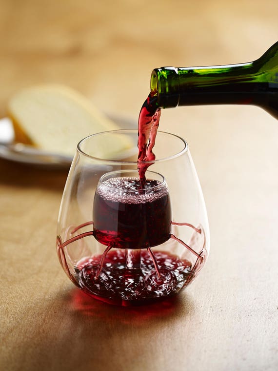 Stemless Aerating Wine Glass by Chevalier Collection (Set of 2)