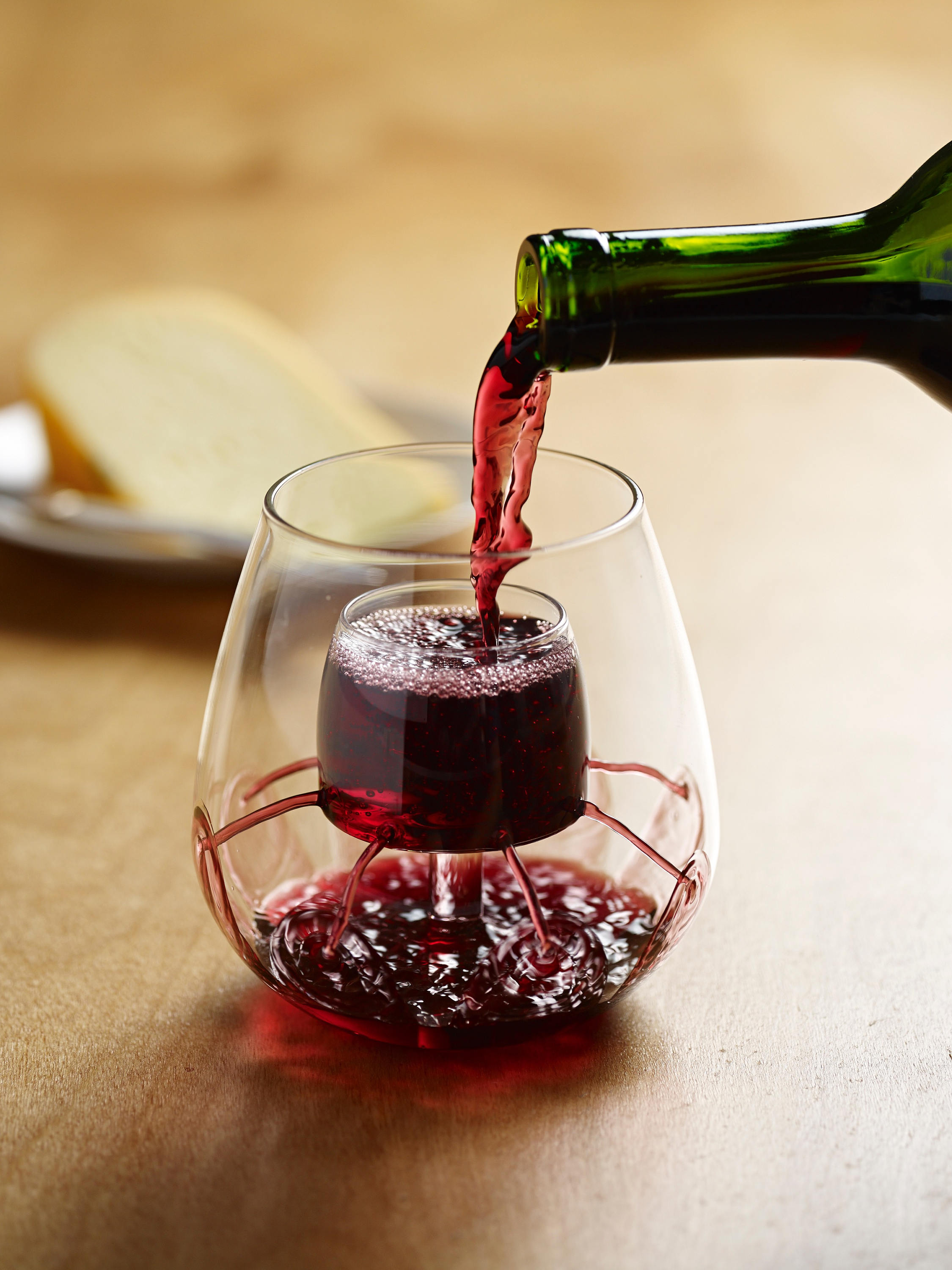 Stemless Aerating Wine Glass by Chevalier Collection (Set of 2)
