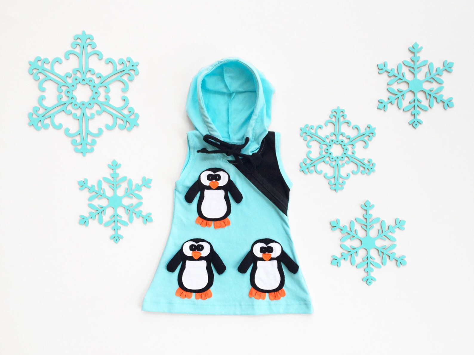 Baby Girl's Dress PENGUIN Dress Applique Dress Kids Etsy