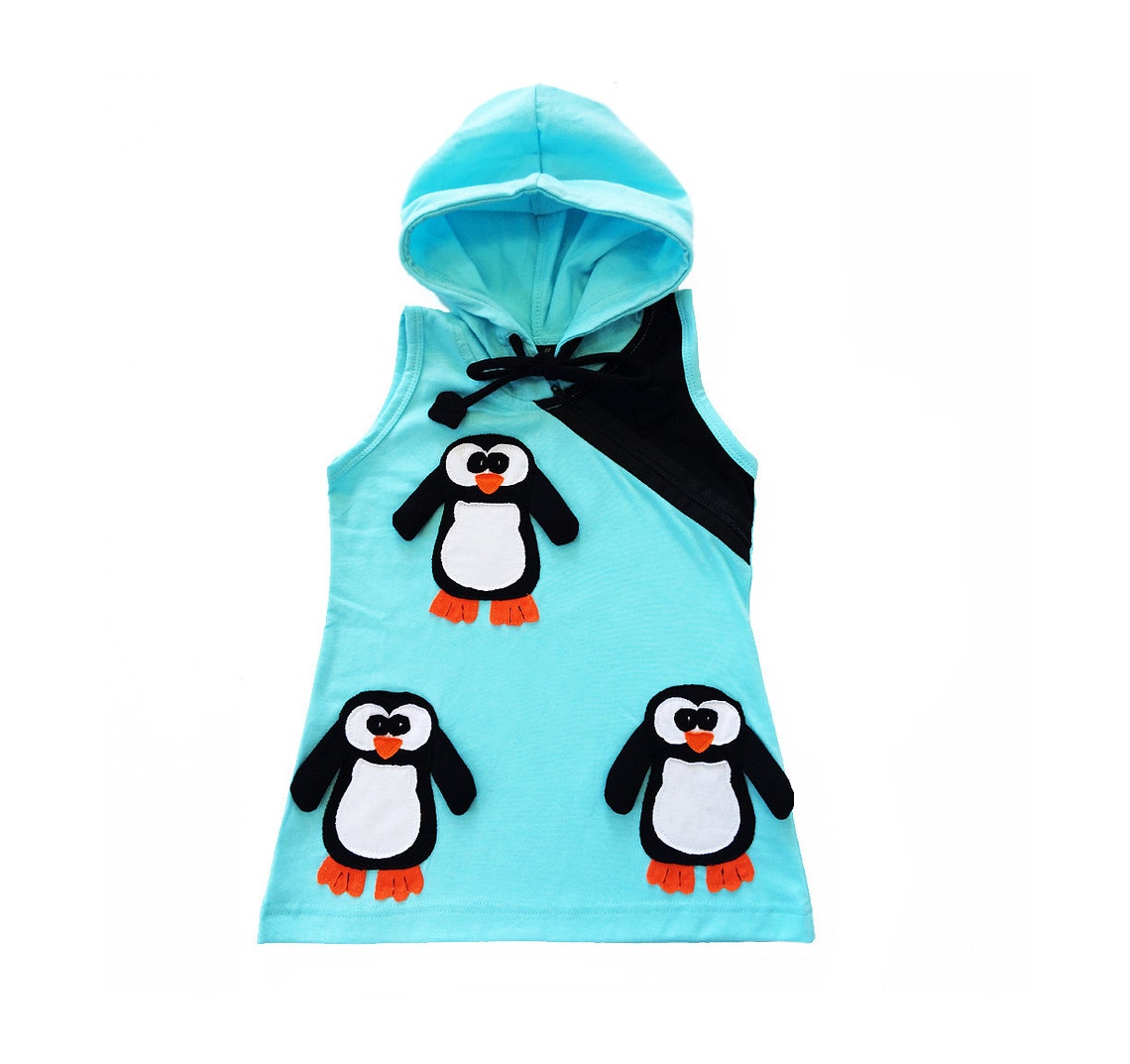 Baby Girl's Dress PENGUIN Dress Applique Dress Kids Etsy