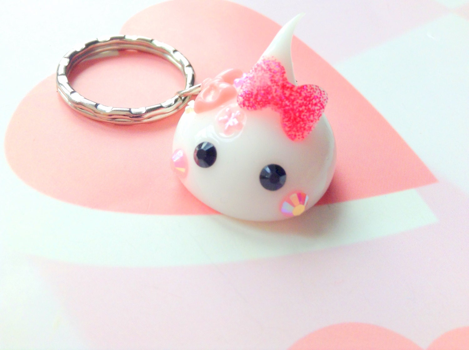 Kawaii Charm White Hoppe Chan Dust Plug Cute Phone Charm Etsy
