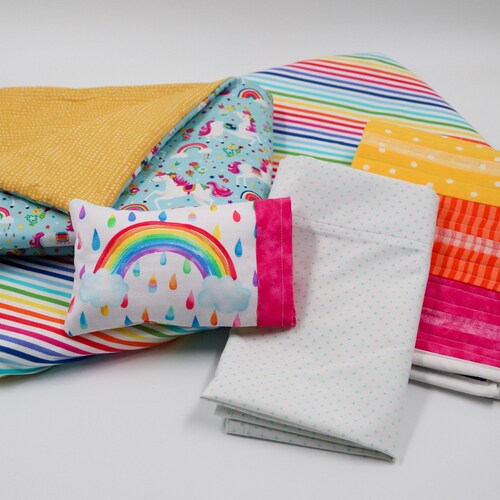 Pink and White Floral Bedding for 18 Dolls Doll Etsy