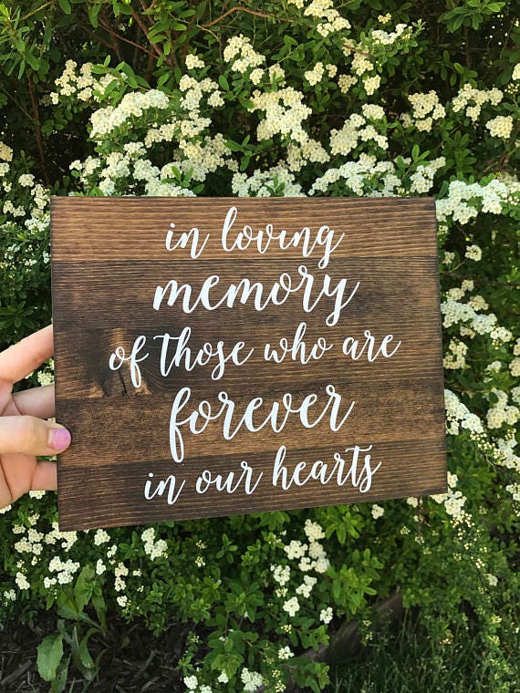 In Loving Memory Sign, In loving memory wedding sign, in loving memor…