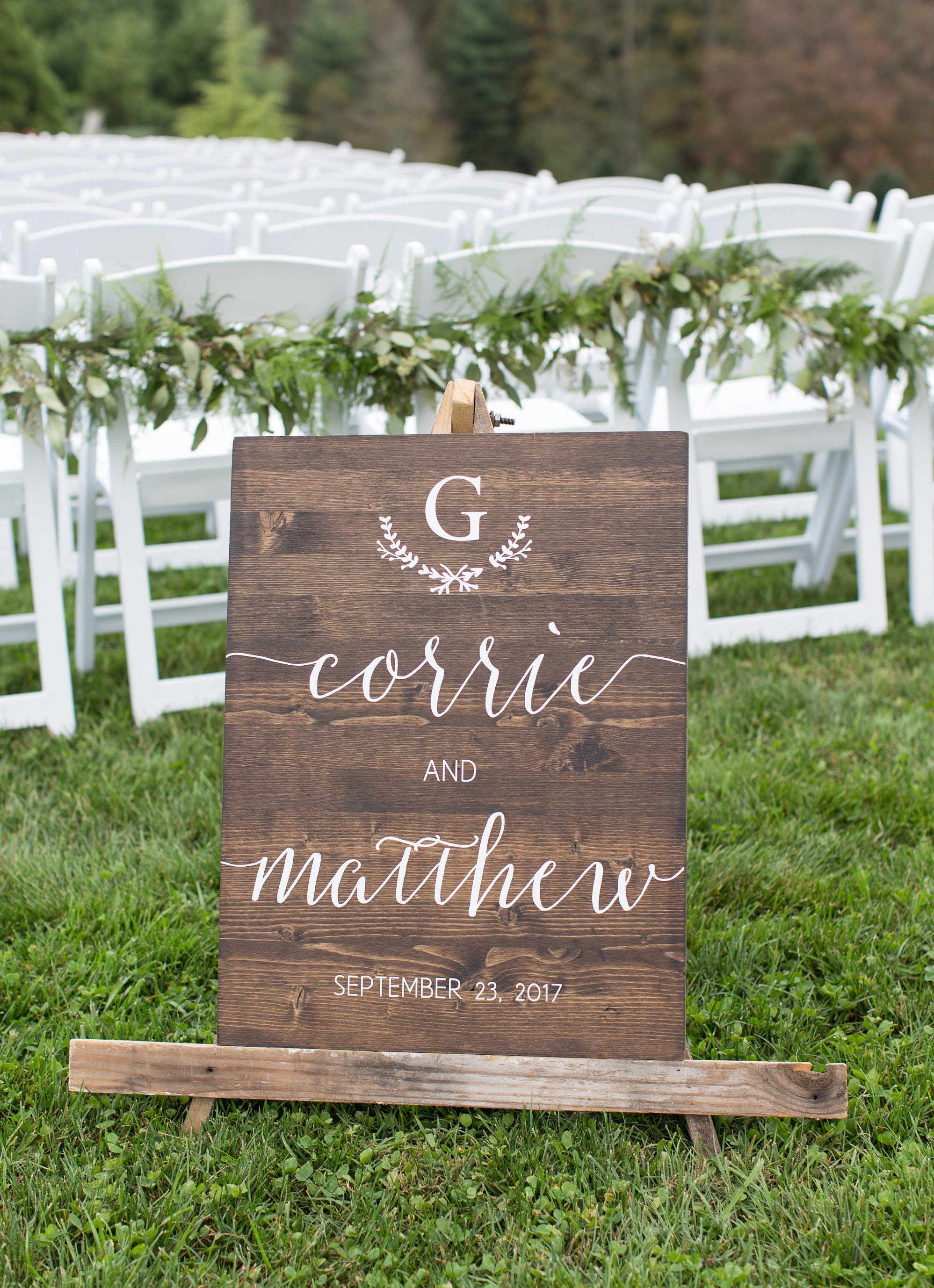 Welcome Wedding Sign, Custom Wedding Sign, Custom Wedding Date and Na…