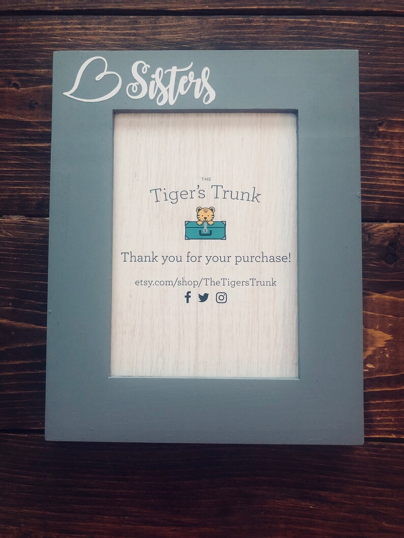 Big Sister Gift Little Sisters Hand Painted Image 0