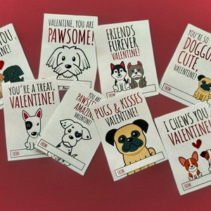Jolies cartes de Saint-Valentin So Doggone, cartes de Saint-Valentin chiot pour enfants, cartes de Saint-Valentin pour amoureux des chiens, jeu de cartes de Vday échange salle de classe