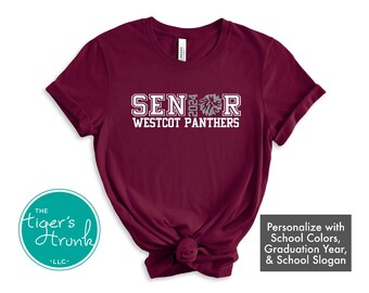 Personalized Senior Gift, Senior Cheerleader Shirt, Class of 2024 Senior Shirt, EEnd of the Year Gift, High School Cheer Student Gift