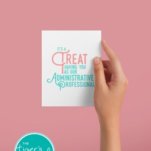 Funny Admin Appreciation Card: Treat Design (digital Download) - Etsy