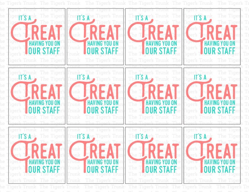 Printable Staff Appreciation Cards From Principal It's a - Etsy