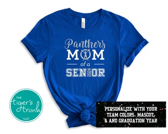 Graduation Gifts, Senior Mom Gifts, Custom Mascot Shirt, Senior 2024 Shirt, Cheerleading Gifts, Senior Cheer Shirt, Cheer Mom of a Senior