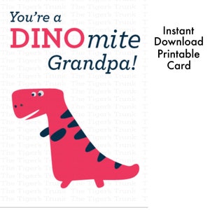Tarjeta del día de los abuelos para el abuelo, regalos para el abuelo, descarga instantánea, linda tarjeta para el abuelo, divertida tarjeta para el día del padre imprimible y hecha a mano
