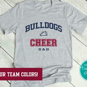 Custom Game Day Shirt, Cheer Gifts, Back to School Gifts, Cheer Shirts, Cheer Dad Short-Sleeve Shirt, Gifts for Dad, Shirts for Dad