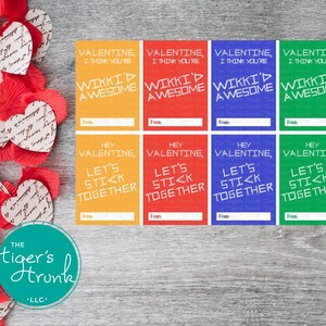 Printable Valentine Cards for Kids, Fun Valentine Messages, Instant Download, Classroom Exchange, DIY Valentine Treat, Kids Valentines