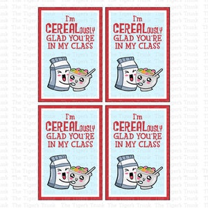 Carte de rentrée scolaire, Céréales cadeaux de classe pour les étudiants, Étiquettes de sac de bienvenue de boîte de céréales, Idées cadeaux de professeur pour les étudiants