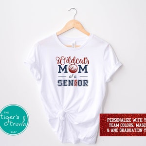 Senior Golf Mom Shirt, Senior Mom Gifts, Mascot Shirt, Senior Class of 2026 Shirt, Golf Senior Night Gifts, Mom of a Senior Shirt