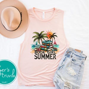 Camisole de musculation d&#39;été pour fille livre, chemise de lecture sans manches, t-shirt graphique littéraire, cadeau d&#39;été rat de bibliothèque, débardeur de lecture, haut de remise en forme livresque