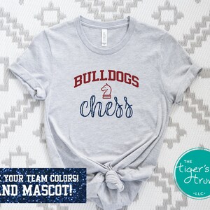 Custom Chess Team Mascot Shirt: Personalized Back to School Gift