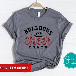 Cheer Coach Gift, Glitter Cheer Coach Shirt, Cheerleading Coach Competition Tee, Coach Appreciation Gift, Cheer Coach Back to School Gift