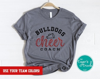 Cheer Coach Gift, Glitter Cheer Coach Shirt, Cheerleading Coach Competition Tee, Coach Appreciation Gift, Cheer Coach End of the Year Gift