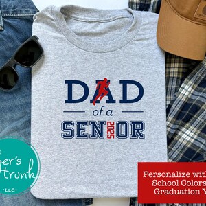 Personalized Track and Field Shirt, Graduation Gifts, XC Tshirt, Senior Dad, Class of 2026 Senior, Cross Country Dad, Track Meet Shirt
