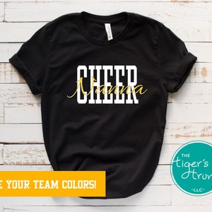 Personalized Cheer Gifts, Cheer Grandma Shirt, Cheer Grammy, School Colors Game Day Cheer Nana Shirts, Back to School Gift, Competition Tee
