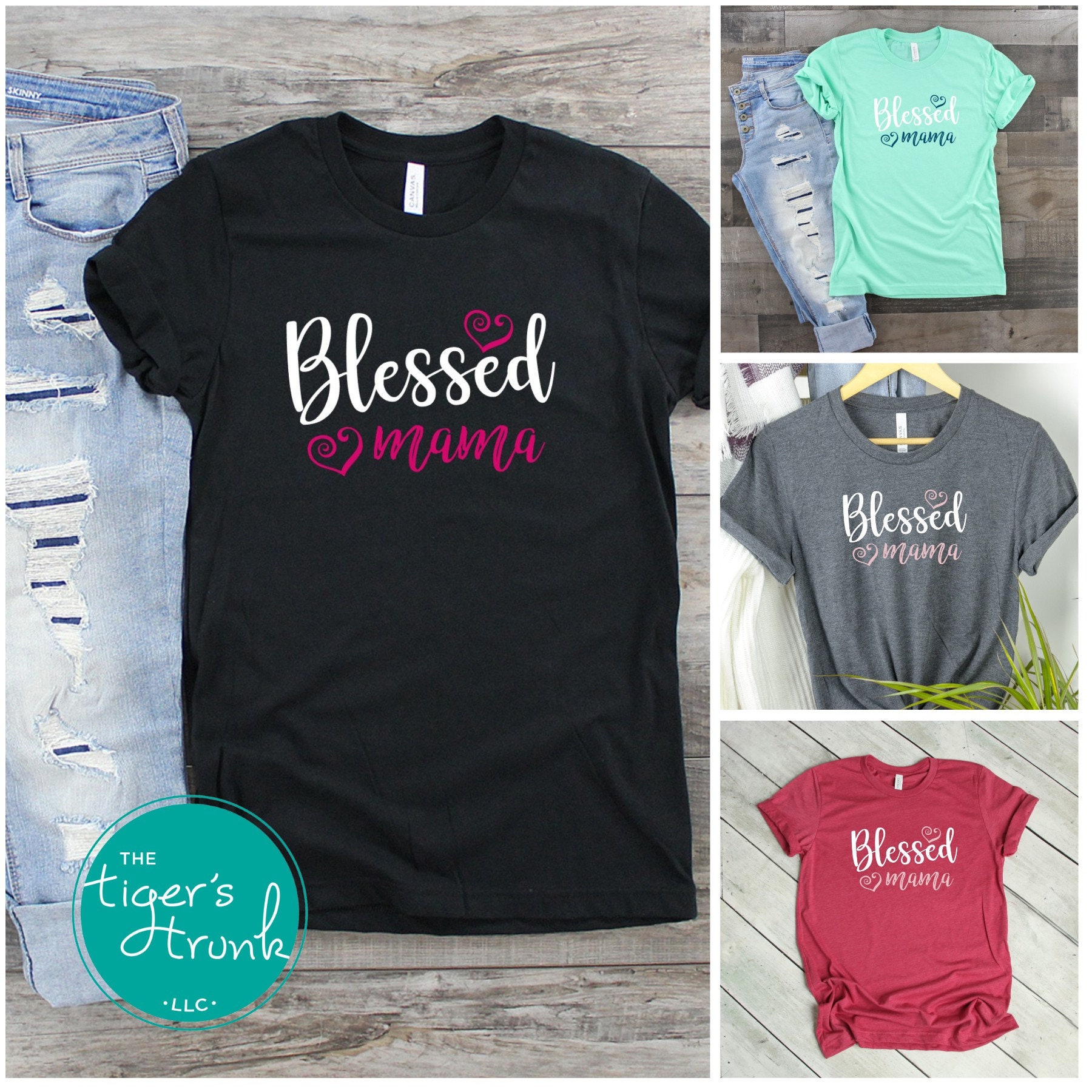A Mother Is T-shirt Mama Shirt Mother's Day Gift Blessed Mom Shirt Boy Mom Shirt Girl Mom Shirt Mom Gift