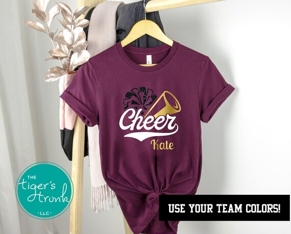Personalized Cheer Shirts Cheerleader Gifts Custom Game Day - Etsy