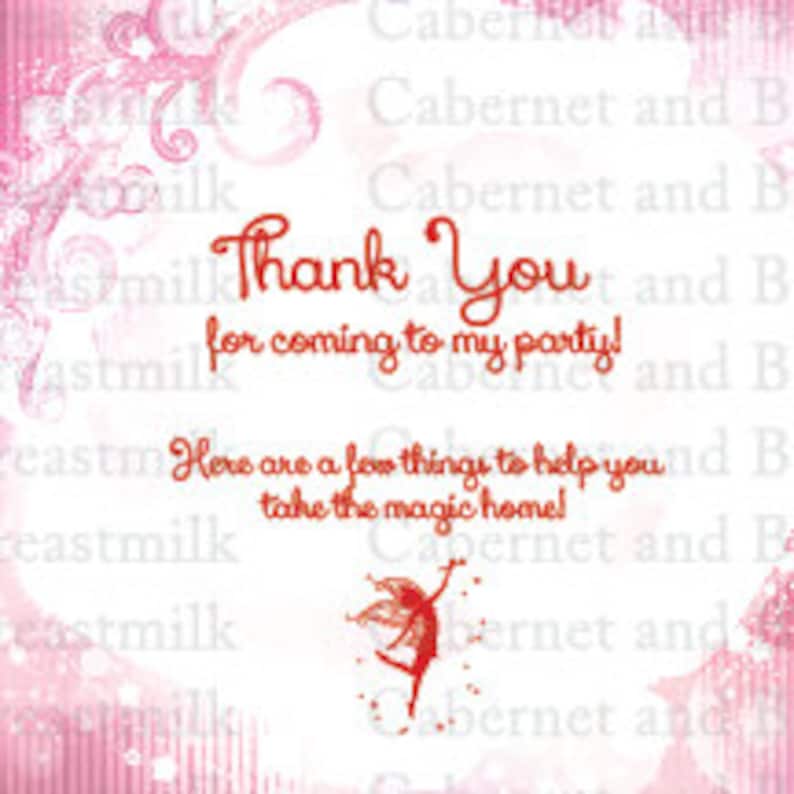 Magical Pixie Party favor tags Fairy Baby Shower Fairy Birthday Party Fairy Invitations
