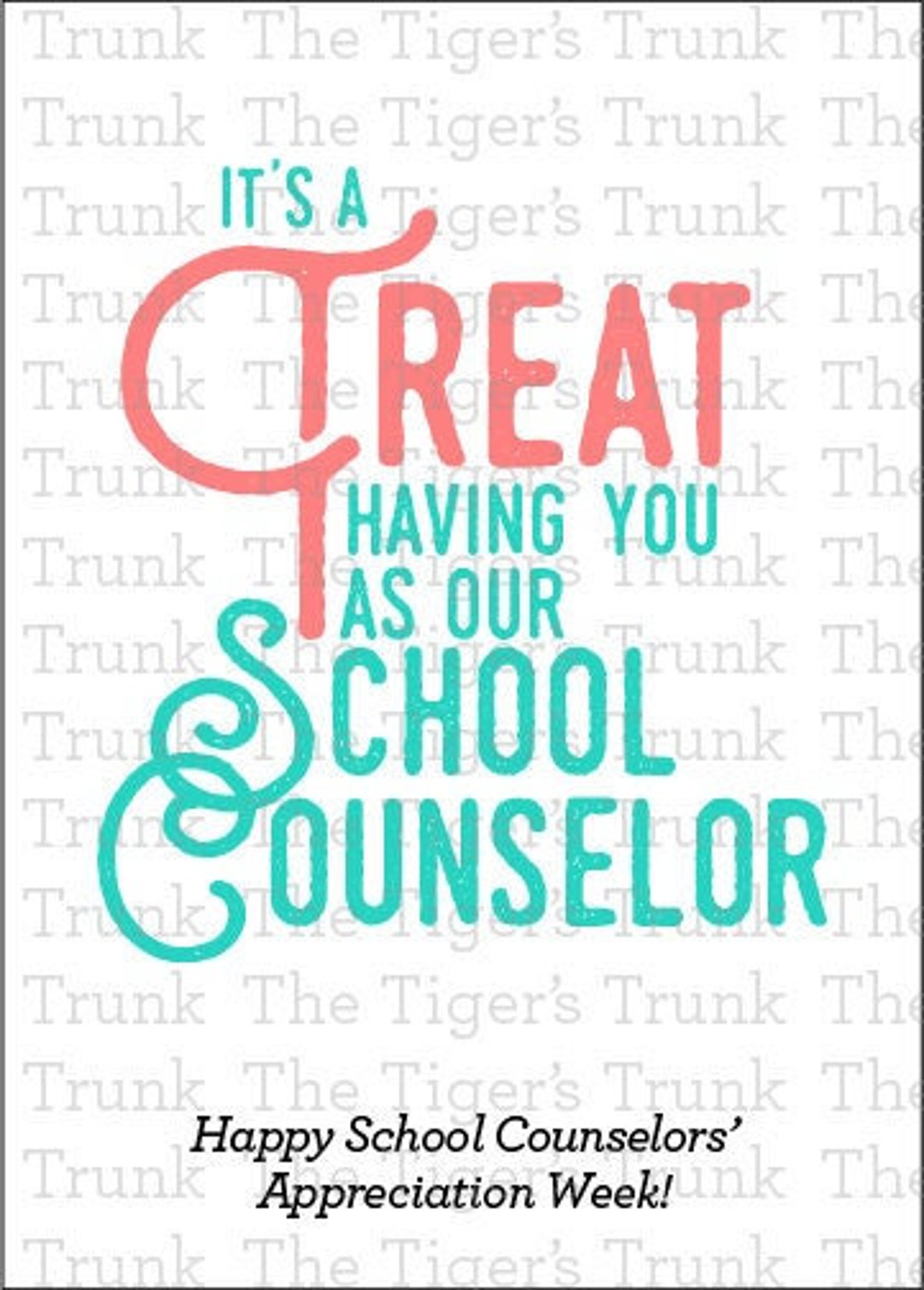 Printable Cookie Cards School Counselor Week Appreciation Etsy