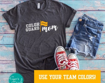 Personalized Color Guard Shirt, Flag Corp, Back to School Gift, Marching Band Shirts, Custom Color Guard Gifts, Band Mom, Game Day Shirt