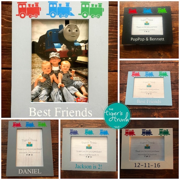 Train Picture Frame Etsy