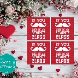 Cartões de Dia dos Namorados para Imprimir, Trocadilho com Bigode, Download Instantâneo, Cartões de Dia dos Namorados para Professores, Presente para Alunos em Sala de Aula, Dia dos Namorados Engraçado e Sem Doces