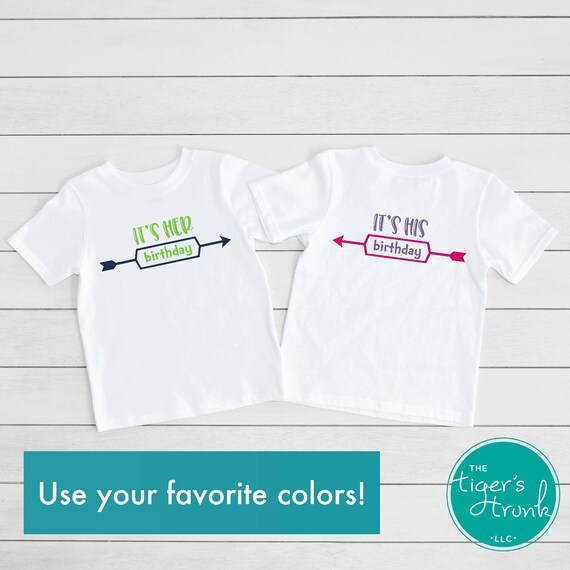 Twin Birthday Shirts Joint Birthday Party Matching Birthday