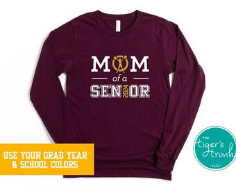 Mom of a Senior Class of 2024 Cheerleading Shirt, Cheerleading Mom Shirt, Graduation Gifts Ideas for Mom, Game Day Shirt, Cheer Mom Shirt