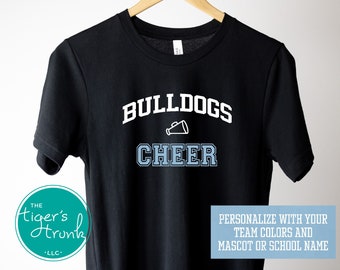 Custom Cheer Team Coach Appreciation Gifts, School Spirit Competition Shirts, Cheerleading Spirit Wear, End of Year, Game Day Mascot Shirt