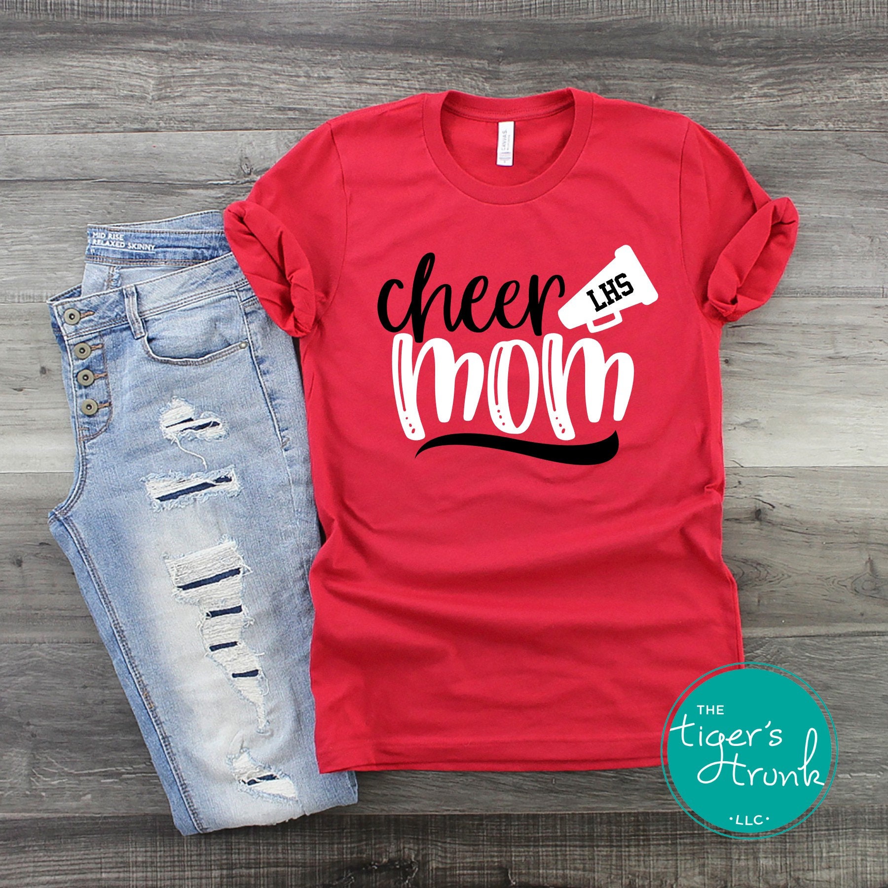 Personalized Cheerleading Mom Shirt Cheer Shirts Cheer Etsy