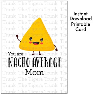 Cartão cafona para a mãe, melhor mãe, download instantâneo, cartão fofo para o dia das mães, cartões engraçados para o dia das mães para a esposa, cartão para o dia das mães para impressão faça você mesmo