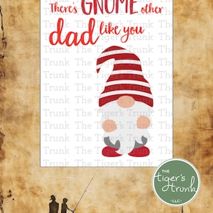Il y a un autre papa gnome comme vous, carte imprimable pour la fête des pères, téléchargement immédiat au format PDF, cadeau drôle de petit garçon pour les enfants, jolie carte d'anniversaire pour papa gnome