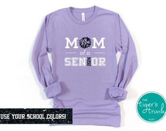 Senior Mom Gifts, Graduation Gifts, Senior 2024 Shirt, End of the Year Gift, Cheerleading Gifts, Senior Cheer Shirt, Cheer Mom of a Senior