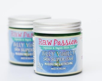 BiLLY VaniLLY Skin SUPER-Food invigorating refreshing 100% Organic Vegan 30/60ml