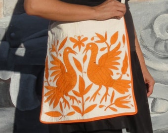 Otomi embroidered purse hand embroidered by Otomi indigenous women