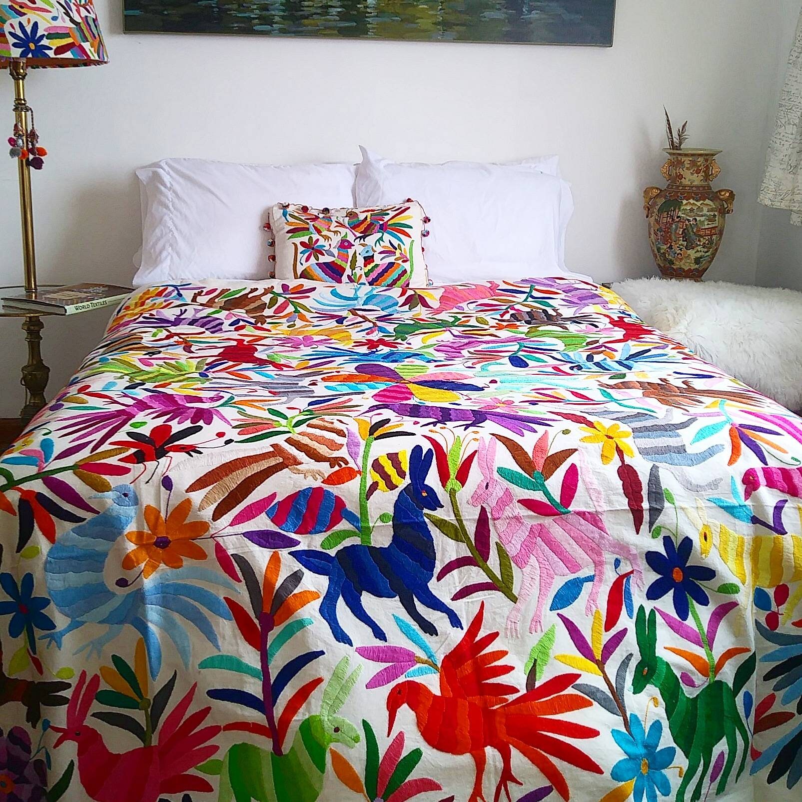 Multicolor Animals Otomi Textile please See the Last Picture - Etsy Canada