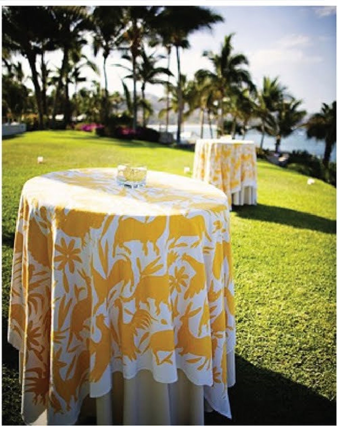 YELLOW Otomi Bedspread, Tablecloth yellowtenango yellowotomi Quilt