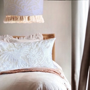 Rectangular White beautiful Otomi pillow shams White  - 14x24 - Otomi pillow cases