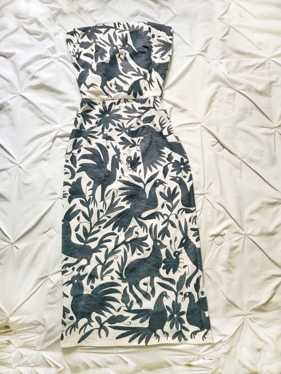 Otomi Strapless Midi or Long Tube Pencil Dress Fitted Charcoal Gray - Etsy